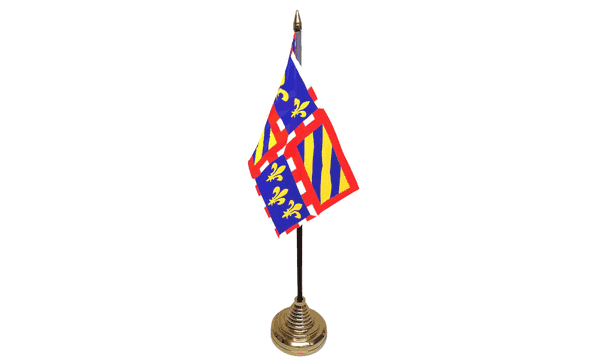 Burgundy Table Flags